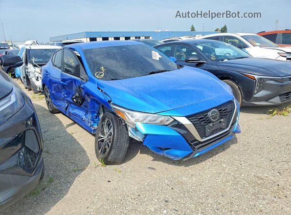 3N1AB8CV7MY254890 2021 NISSAN SENTRA Blue Vista frontal