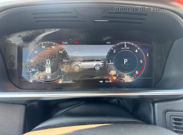 SALWG2RK0JA697051 2018 LAND ROVER RANGE Black Widok zestawu wskaźników