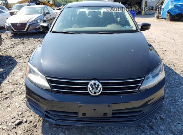 3VW167AJ5HM320388 2017 VOLKSWAGEN JETTA Черный Вид сзади
