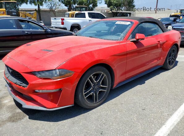 1FATP8UH0J5133469 2018 FORD MUSTANG Red Rear left