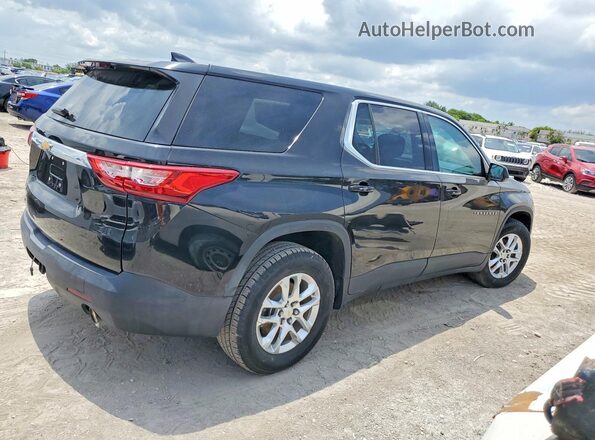 1GNERFKW6KJ111558 2019 CHEVROLET TRAVERSE Черный Передняя правая четверть