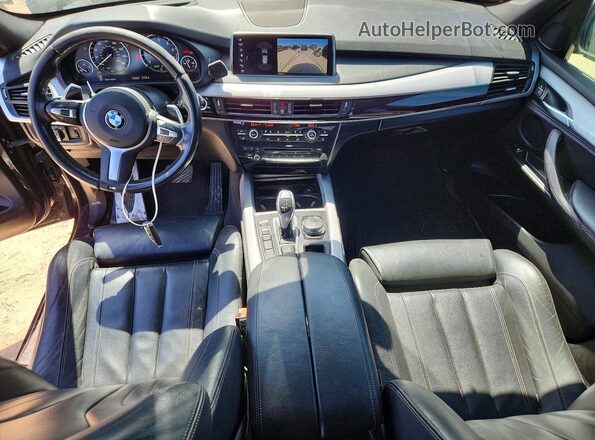 5UXKR2C54J0Z17525 2018 BMW X5 Black ხელსაწყოთა პანელის ხედი
