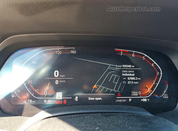 5UXCR6C54KLL35081 2019 BMW X5 Black Вид задніх сидінь