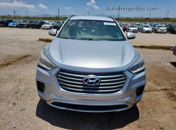 KM8SM4HF0HU205265 2017 HYUNDAI SANTA FE Silver Rear view