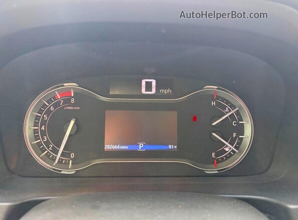 5FNYF5H98GB020171 2016 HONDA PILOT Gray Widok zestawu wskaźników
