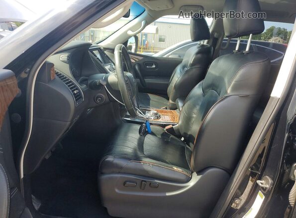 JN8AY2NCXH9502876 2017 NISSAN ARMADA Black წინა პანელის ხედი