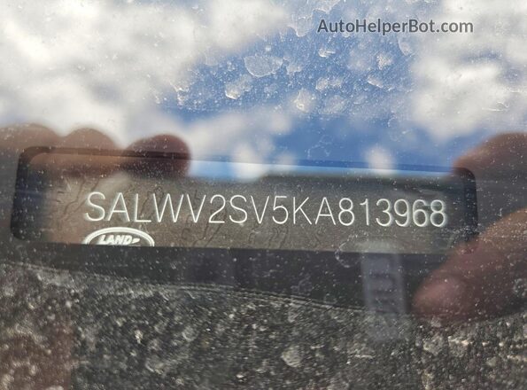 SALWV2SV5KA813968 2019 LAND ROVER RANGE ROVER Black VIN sticker view