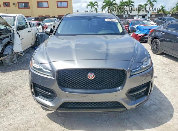 SADCL2BN5HA496416 2017 JAGUAR F-PACE Gray Widok z tyłu