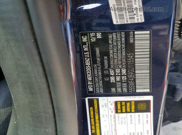55SWF4JB9GU115545 2016 MERCEDES-BENZ C-CLASS Blue Vista de la etiqueta del VIN