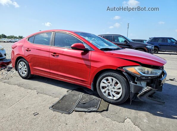 KMHD74LF1HU384083 2017 HYUNDAI ELANTRA Red Vista frontal