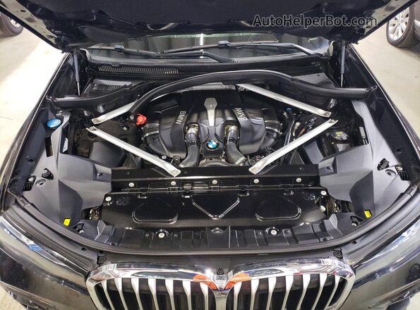 5UXCX4C55KLS37056 2019 BMW X7 Blue VIN კოდის სტიკერის ხედი