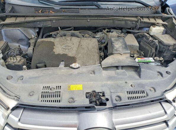 5TDZZRFH1KS329496 2019 TOYOTA HIGHLANDER Blue VIN կոդի պիտակի տեսք