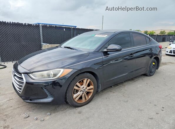 5NPD84LF1HH054035 2017 HYUNDAI ELANTRA Black Trasero izquierdo