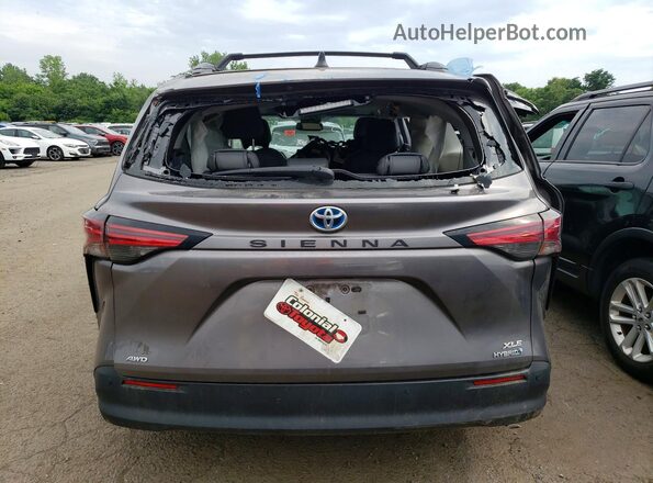 5TDYSKFC1MS029908 2021 TOYOTA SIENNA Charcoal Սալոնի դիմացի տեսք