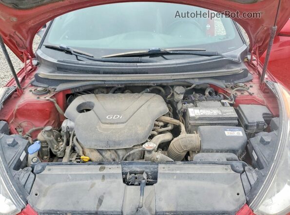 KMHTC6AD5GU295717 2016 HYUNDAI VELOSTER Red ძრავის განყოფილების ხედი
