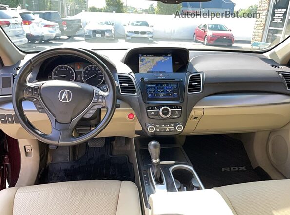 5J8TB4H56GL017636 2016 ACURA RDX Maroon უკანა სავარძლების ხედი