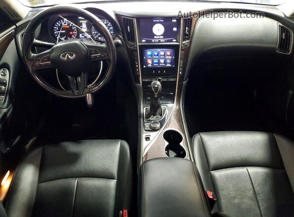 JN1EV7AP8JM364501 2018 INFINITI Q50 White ხელსაწყოთა პანელის ხედი