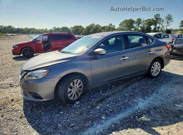 3N1AB7AP0HY282874 2017 NISSAN SENTRA Серый Задняя левая четверть