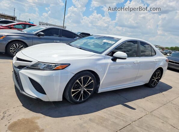 4T1B11HK6JU088804 2018 TOYOTA CAMRY White Задня ліва чверть
