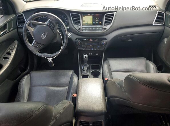 KM8J33A29GU080748 2016 HYUNDAI TUCSON Black Vista del cuadro de instrumentos