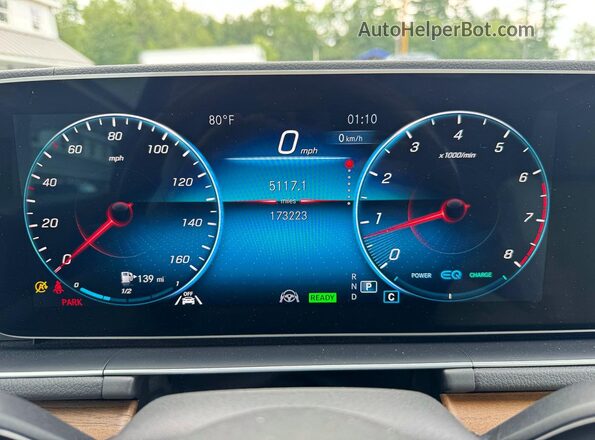 4JGFF5KE1LA104408 2020 MERCEDES-BENZ GLS-CLASS Blue Instrument cluster view
