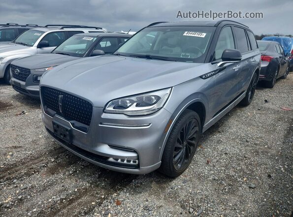 5LM5J9XC0PGL21358 2023 LINCOLN AVIATOR Серебряный Задняя левая четверть