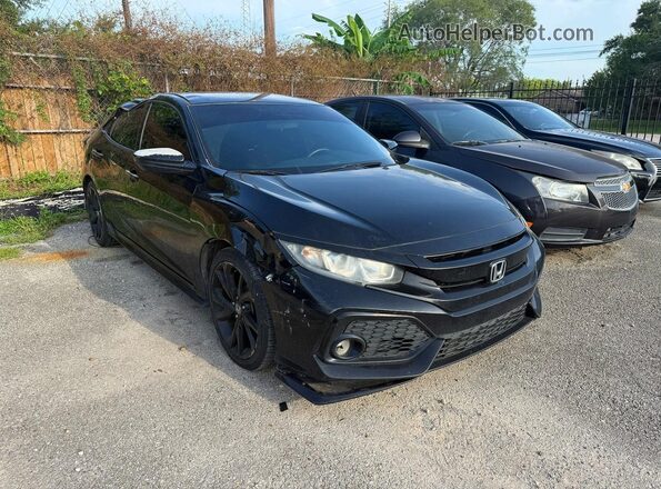 SHHFK7H46HU204690 2017 HONDA CIVIC Black Trasero izquierdo