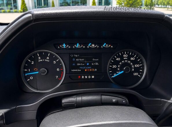 1FTEW1E55KKE92448 2019 FORD F150 Blue Widok zestawu wskaźników