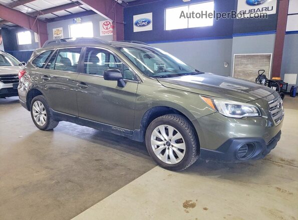 4S4BSAAC7G3270090 2016 SUBARU OUTBACK Green Вид спереду