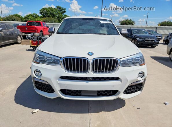 5UXXW7C53J0W64483 2018 BMW X4 White Հետևի տեսք