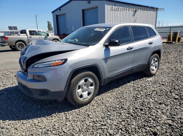 1C4PJMABXGW343490 2016 JEEP CHEROKEE Silver უკანა მარცხენა