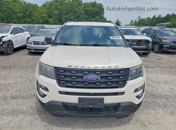 1FM5K8GT6GGC53402 2016 FORD EXPLORER White Rear view