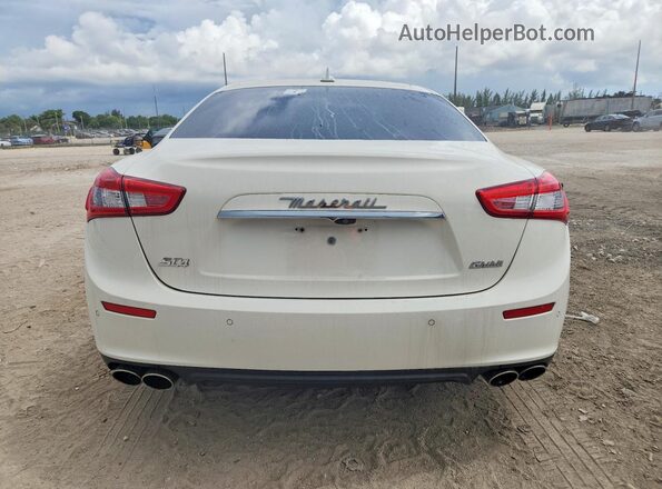 ZAM57RTL1H1224147 2017 MASERATI GHIBLI Белый Вид салона спереди