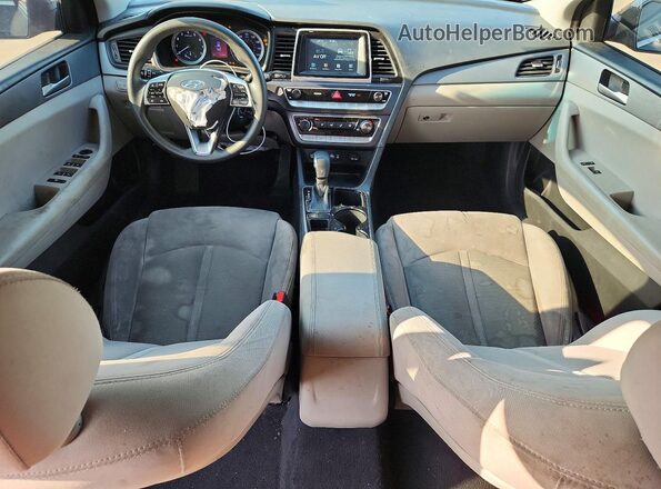 5NPE24AF7KH767831 2019 HYUNDAI SONATA Black Вид щитка приладів