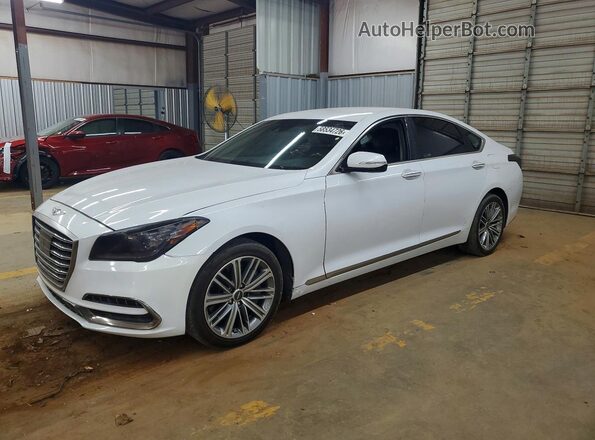 KMHGN4JE5JU284653 2018 GENESIS G80 White Հետևի ձախ