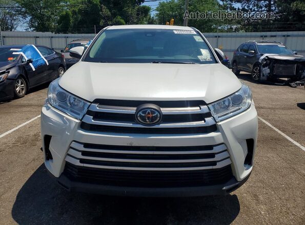 5TDBZRFH9KS720400 2019 TOYOTA HIGHLANDER Белый Вид сзади