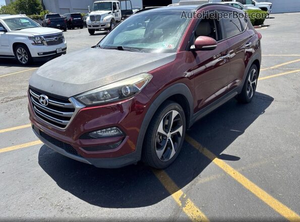 KM8J3CA22GU079540 2016 HYUNDAI TUCSON Красный Задняя правая четверть