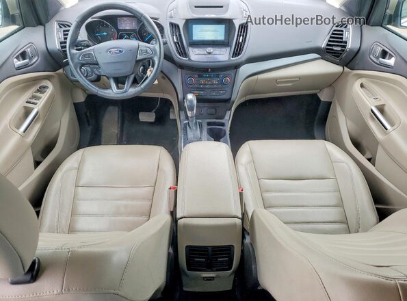1FMCU9HD7JUC78638 2018 FORD ESCAPE Tan ხელსაწყოთა პანელის ხედი