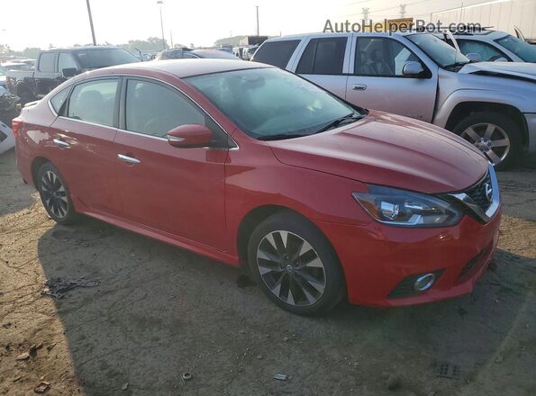 3N1AB7AP4KY279130 2019 NISSAN SENTRA Red Front view