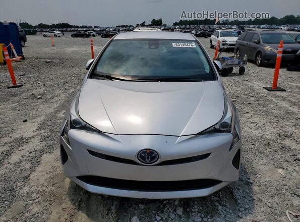 JTDKBRFU6J3062715 2018 TOYOTA PRIUS Серебряный Вид сзади