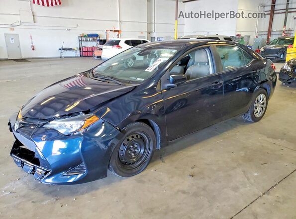 2T1BURHE6KC185813 2019 TOYOTA COROLLA Blue Trasero izquierdo