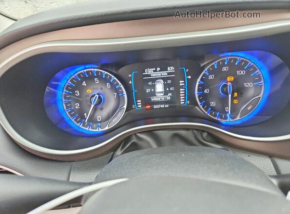 2C4RC1BG9HR537594 2017 CHRYSLER PACIFICA Серый Вид задних сидений