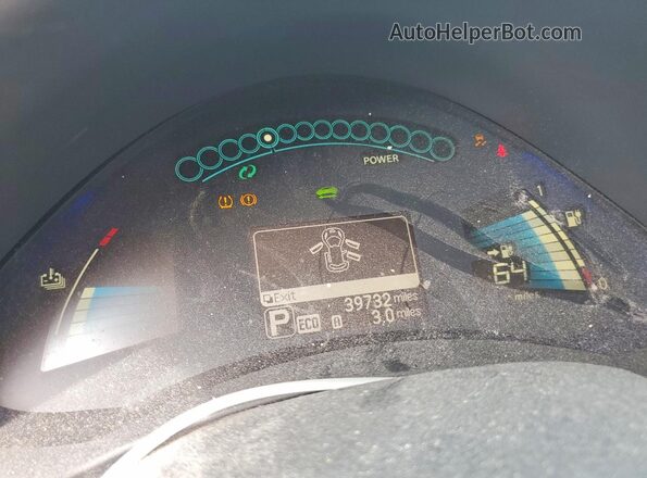 1N4BZ0CP3HC306553 2017 NISSAN LEAF Blue Հետևի նստատեղերի տեսք