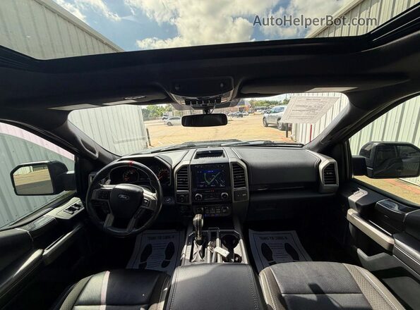 1FTFW1RG2KFB90303 2019 FORD F150 Black უკანა სავარძლების ხედი