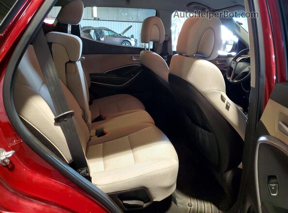 5XYZTDLB9GG326144 2016 HYUNDAI SANTA Burgundy Widok komory silnika