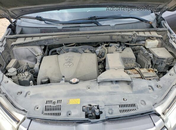 5TDZZRFH0KS289766 2019 TOYOTA HIGHLANDER Gray Вид підкапотного простору