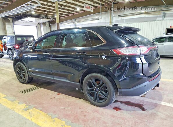 2FMPK3K94HBC27834 2017 FORD EDGE Black Задня права чверть