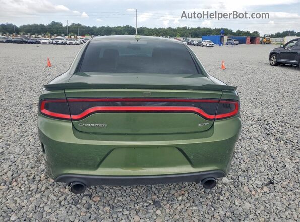 2C3CDXHG6PH504381 2023 DODGE CHARGER Green Widok wnętrza z przodu