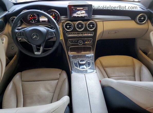 55SWF4JB8JU241418 2018 MERCEDES-BENZ C Gray Widok zestawu wskaźników