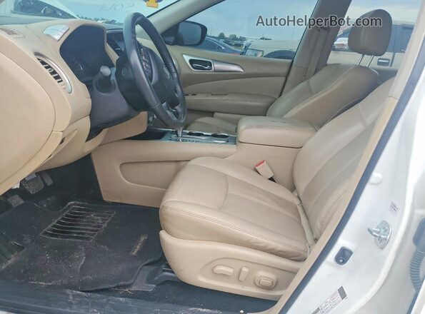 5N1DR2MN2HC635073 2017 NISSAN PATHFINDER White Вид панелі приладів